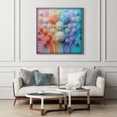 Puzzle en bois de 1000 pièces - Bouquet Arc-en-ciel